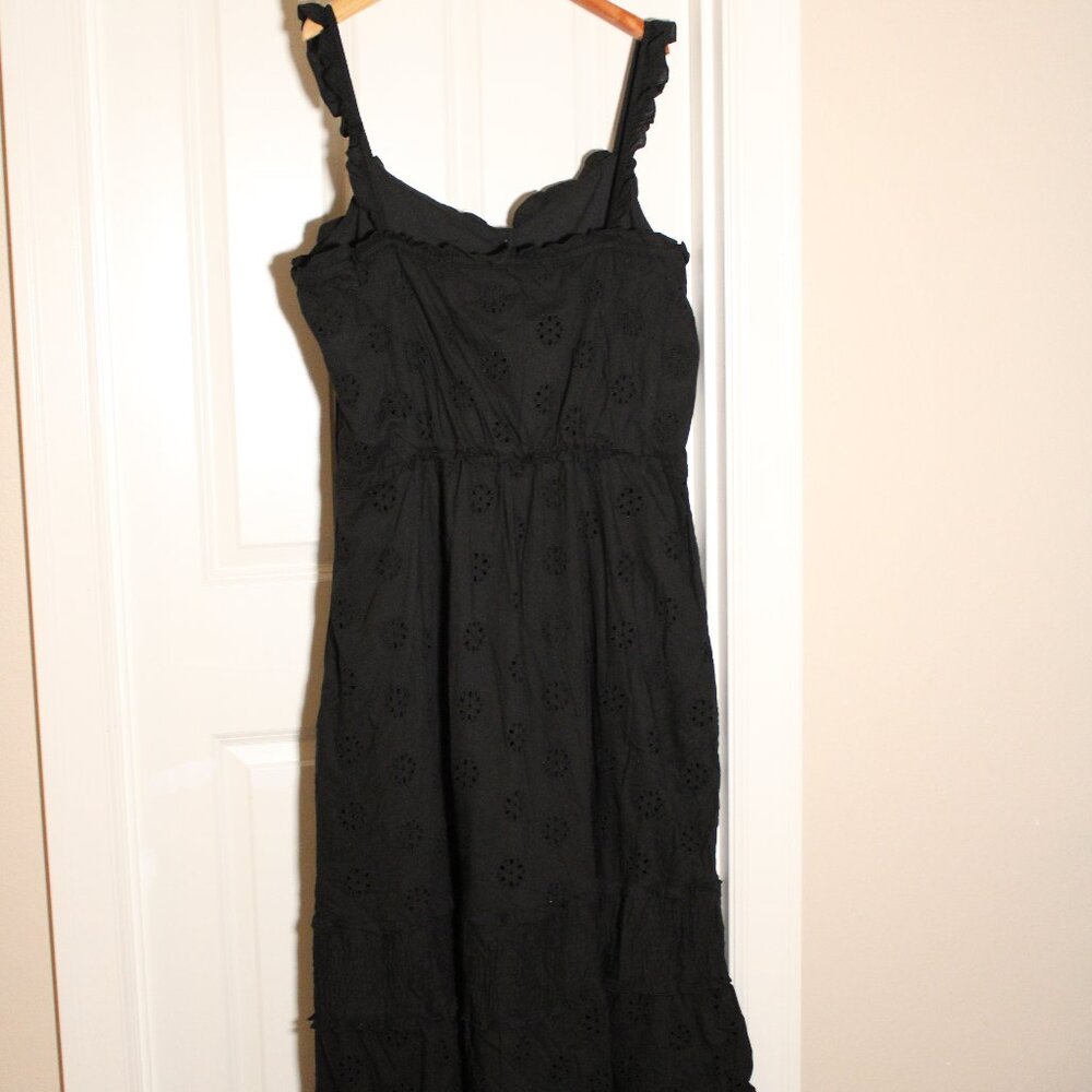 Black eyelet midi dress Gap Size XXL tall 2x plus size NWT - Picture 5 of 5